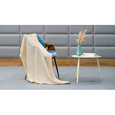 Κουβέρτα fleece 130x150 cm TEESA - κρέμα