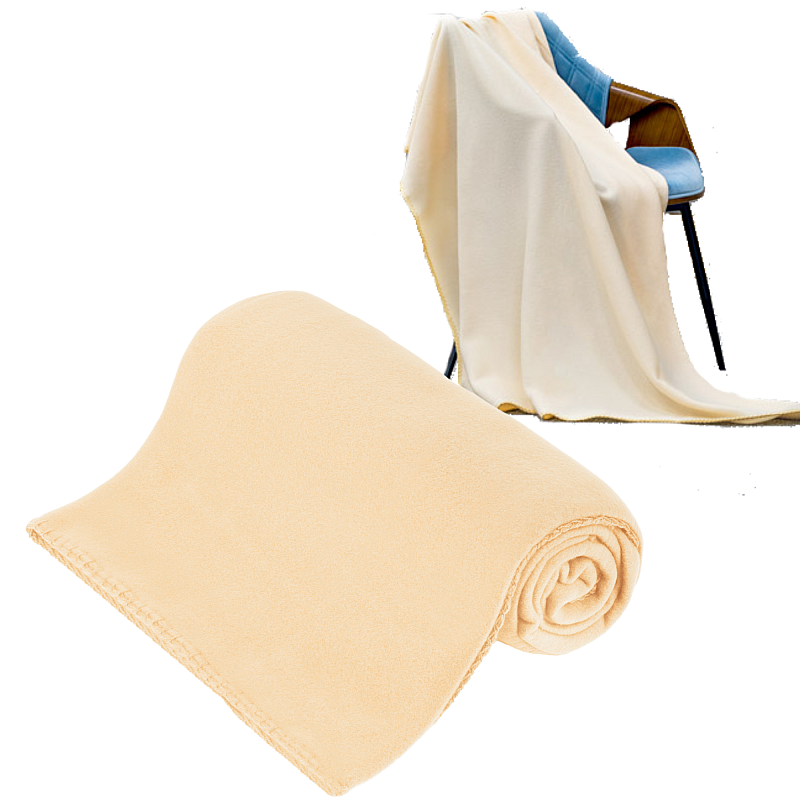 Κουβέρτα fleece 130x150 cm TEESA - κρέμα