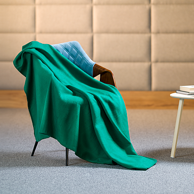 Κουβέρτα fleece 130x150 cm TEESA - πράσινη