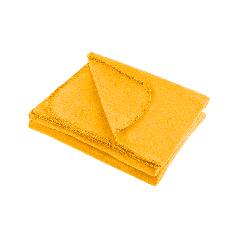 Κουβέρτα fleece 130x150 cm TEESA - κίτρινη