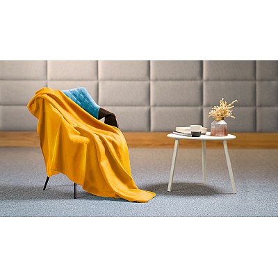 Κουβέρτα fleece 130x150 cm TEESA - κίτρινη