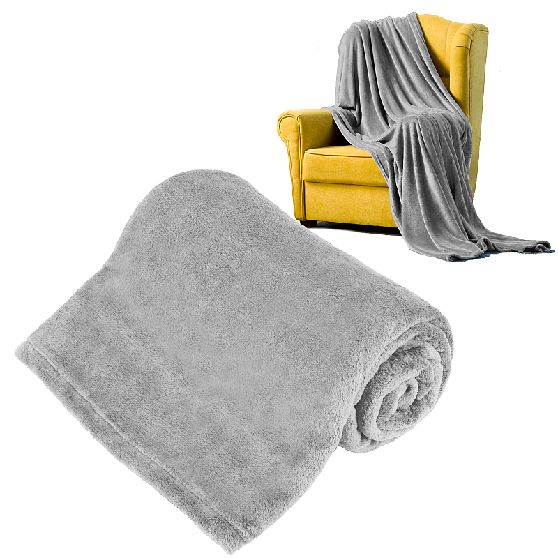 Κουβέρτα fleece 150x200 cm TEESA - γκρι