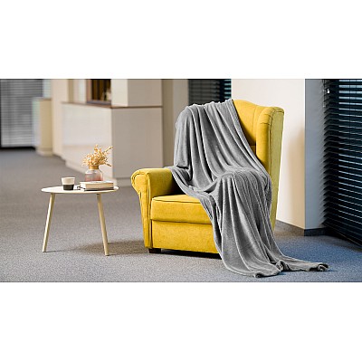 Κουβέρτα fleece 150x200 cm TEESA - γκρι