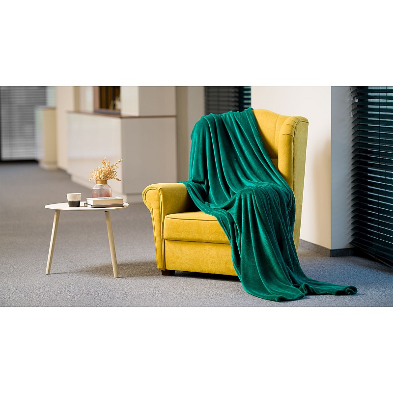 Κουβέρτα fleece 150x200 cm TEESA - πράσινη