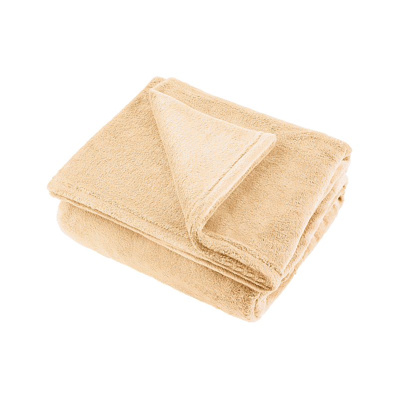 Κουβέρτα fleece 200x220 cm TEESA - κρέμα