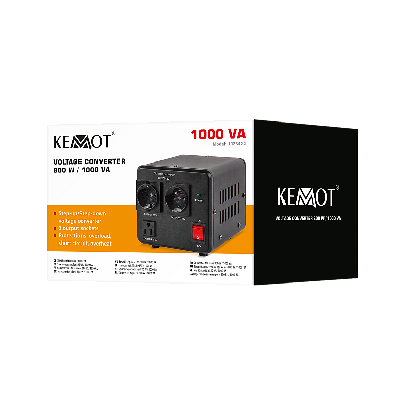Μετατροπέας τάσης KEMOT 800 W / 1000 VA