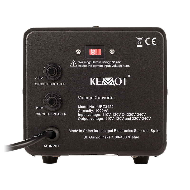 Μετατροπέας τάσης KEMOT 800 W / 1000 VA