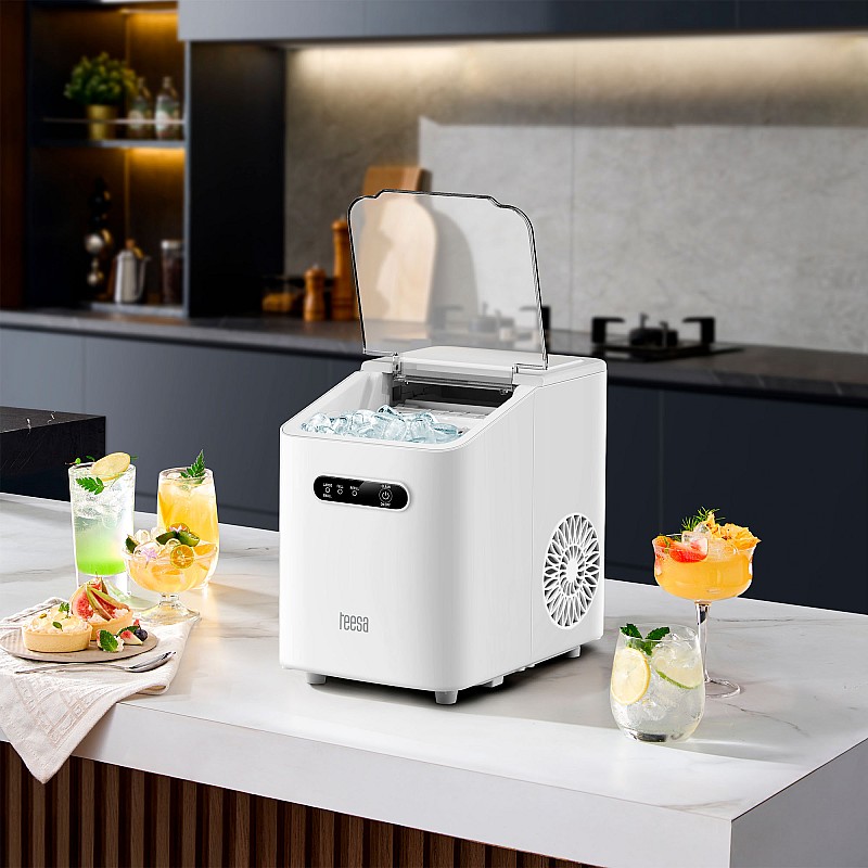 Παγομηχανή TEESA EASY ICE, πάγος 11 κιλών, 1 λίτρο, 110W, δύο μεγέθη κύβων, αυτοκαθαριζόμενη Παγομηχανή TEESA EASY ICE, πάγος 11 κιλών, 1 λίτρο, 110W, δύο μεγέθη κύβων, αυτοκαθαριζόμενη