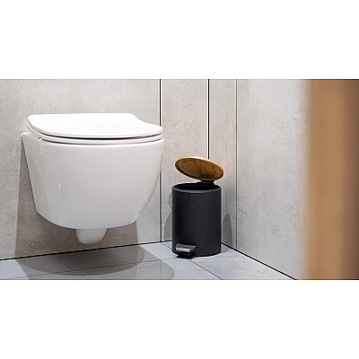 Κάδος απορριμμάτων μπάνιου 3 λίτρων (μαύρος)