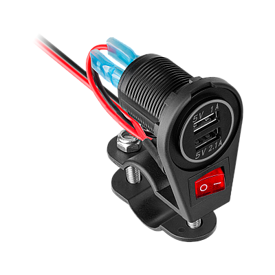 Φορτιστής μοτοσυκλέτας 2xUSB 3100 mA