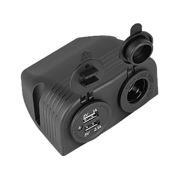 2xUSB 3100 mA φορτιστής αυτοκινήτου + υποδοχή αναπτήρα