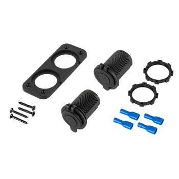 2xUSB 3100 mA φορτιστής αυτοκινήτου + υποδοχή αναπτήρα για τοποθέτηση