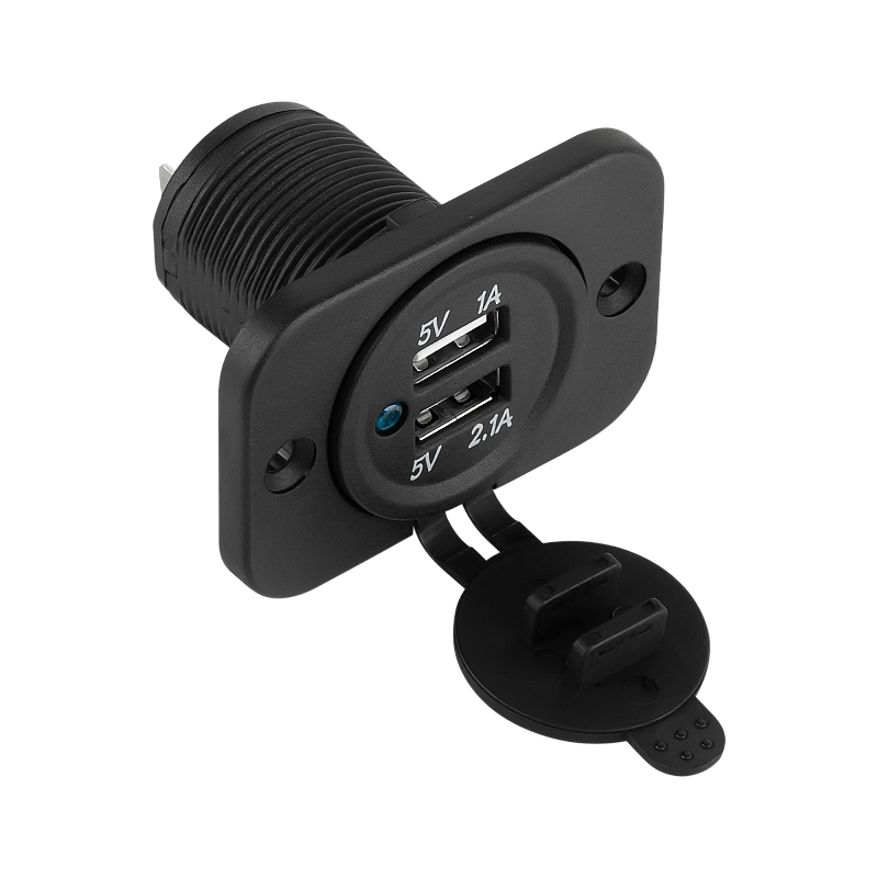 2xUSB φορτιστής αυτοκινήτου για εγκατάσταση, 3100 mA, έγκριση E24