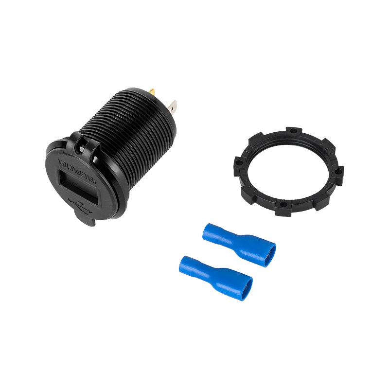 Φορτιστής αυτοκινήτου 2xUSB με λειτουργία Quick Charge και μετρητή τάσης