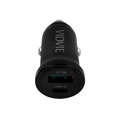 Φορτιστής αυτοκινήτου USB + USB Type-C 30W με PowerDelivery και QuickCharge Φορτιστής αυτοκινήτου USB + USB Type-C 30W με PowerDelivery και QuickCharge
