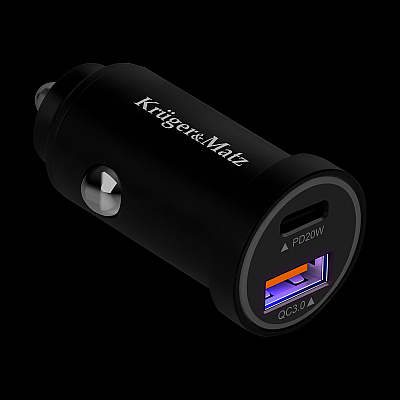 Φορτιστής αυτοκινήτου Kruger&Matz 38W με λειτουργίες Power Delivery και γρήγορης φόρτισης
