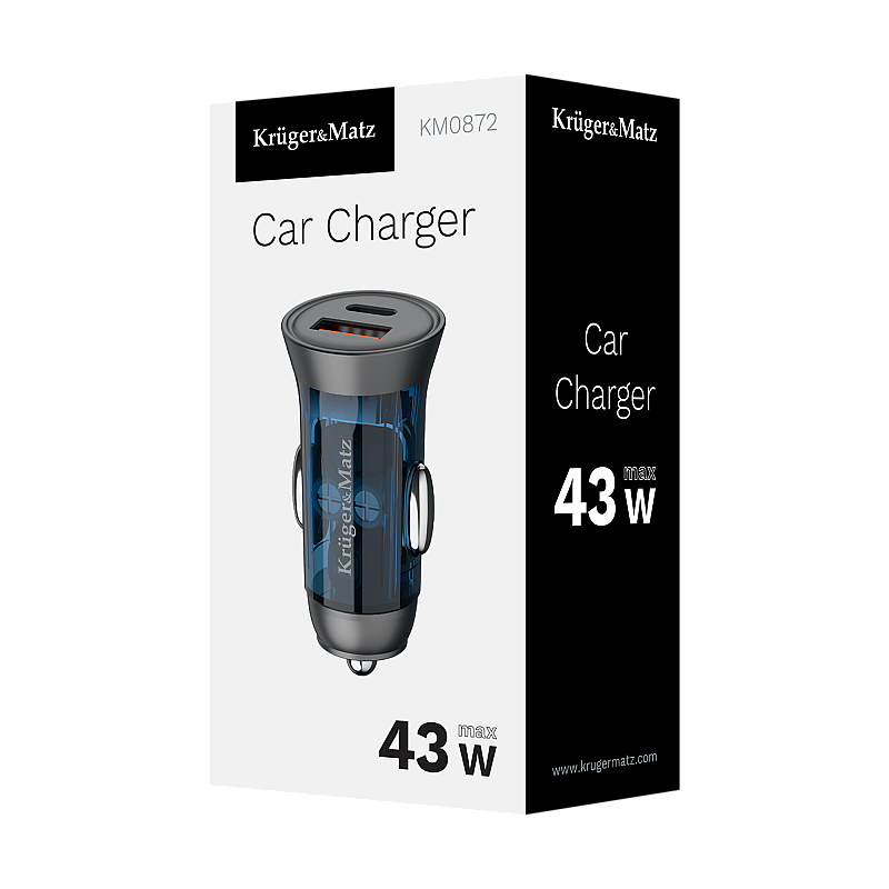 Φορτιστής αυτοκινήτου 43 W Kruger&Matz