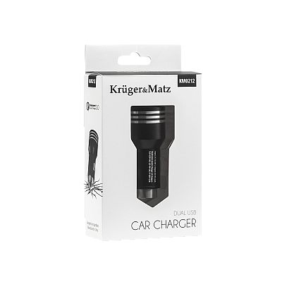 Φορτιστής αυτοκινήτου Kruger&Matz 2xUSB 4800mA με λειτουργία Quick Charge 3.0