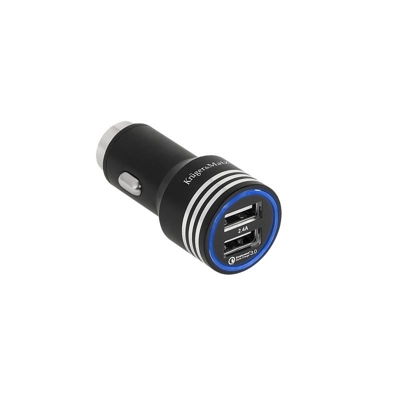 Φορτιστής αυτοκινήτου Kruger&Matz 2xUSB 4800mA με λειτουργία Quick Charge 3.0