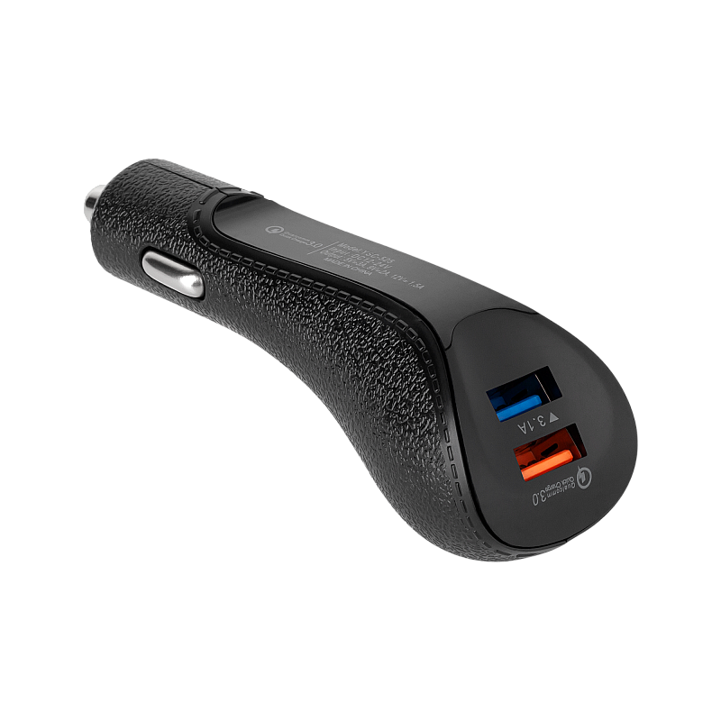 Φορτιστής αυτοκινήτου REBEL 2xUSB 5100mA 15W με λειτουργία Quick Charge 3.0