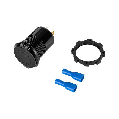 Φορτιστής αυτοκινήτου USB + USB Type C με λειτουργία Quick Charge, Power Delivery και μετρητής τάσης 63W