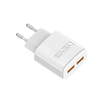 Διπλός φορτιστής USB + καλώδιο Type C 2400 mA