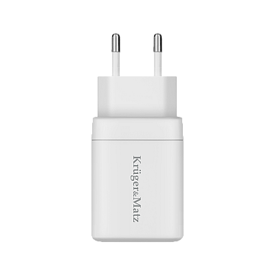 Φορτιστής δικτύου Kruger&Matz 45 W GaN με λειτουργία Power Delivery και Quick Charge