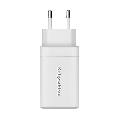 Φορτιστής δικτύου Kruger&Matz 65 W GaN με λειτουργία Power Delivery και Quick Charge