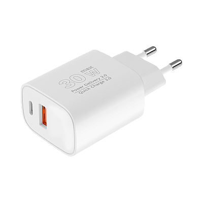 Kruger&Matz GaN διπλός φορτιστής USB με λειτουργία Power Delivery και Quick Charge