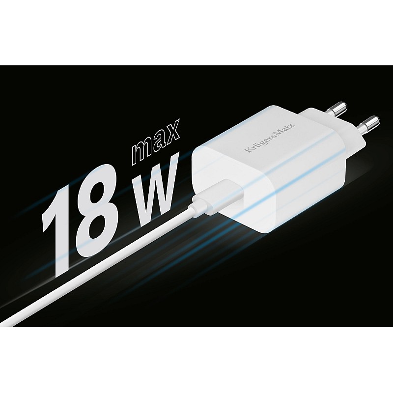 Φορτιστής ρεύματος Kruger&Matz με λειτουργία Power Delivery