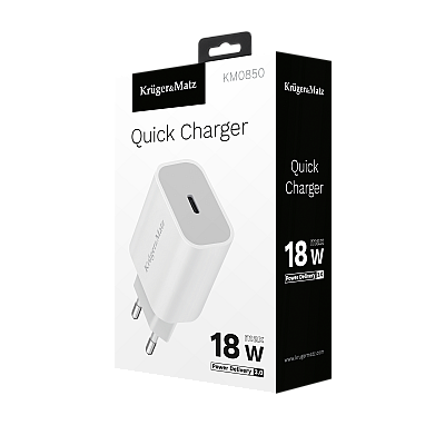 Φορτιστής ρεύματος Kruger&Matz με λειτουργία Power Delivery