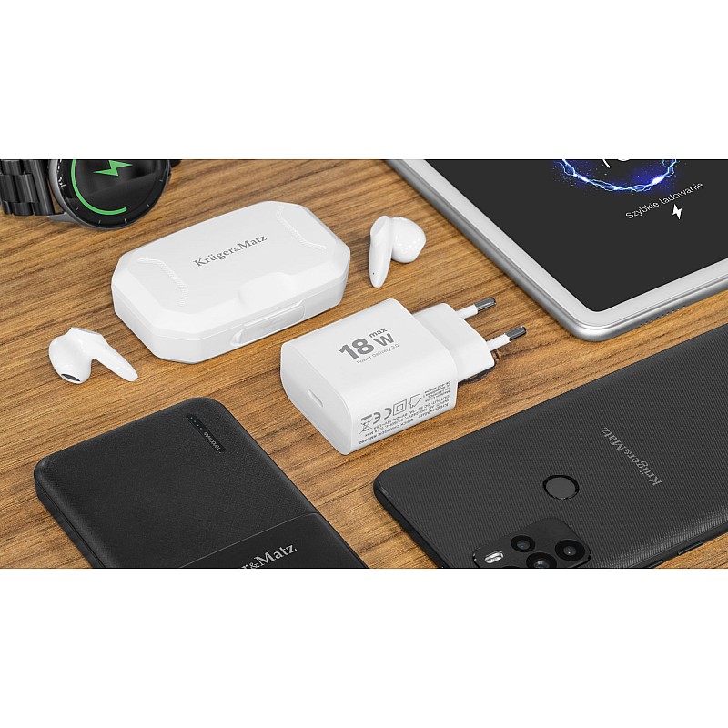 Φορτιστής ρεύματος Kruger&Matz με λειτουργία Power Delivery