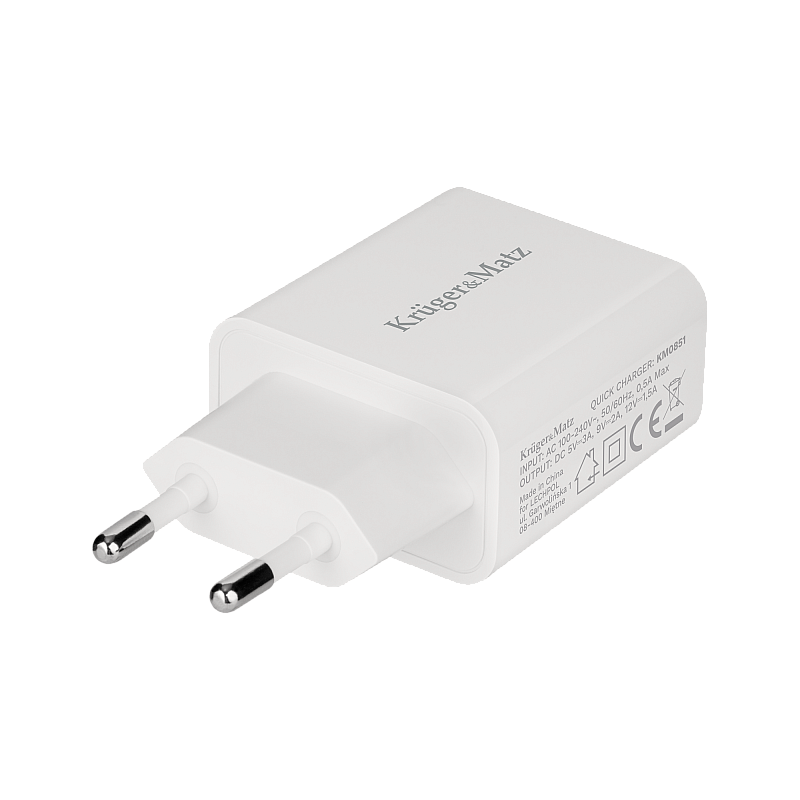 Φορτιστής ρεύματος Kruger&Matz με λειτουργία Quick Charge