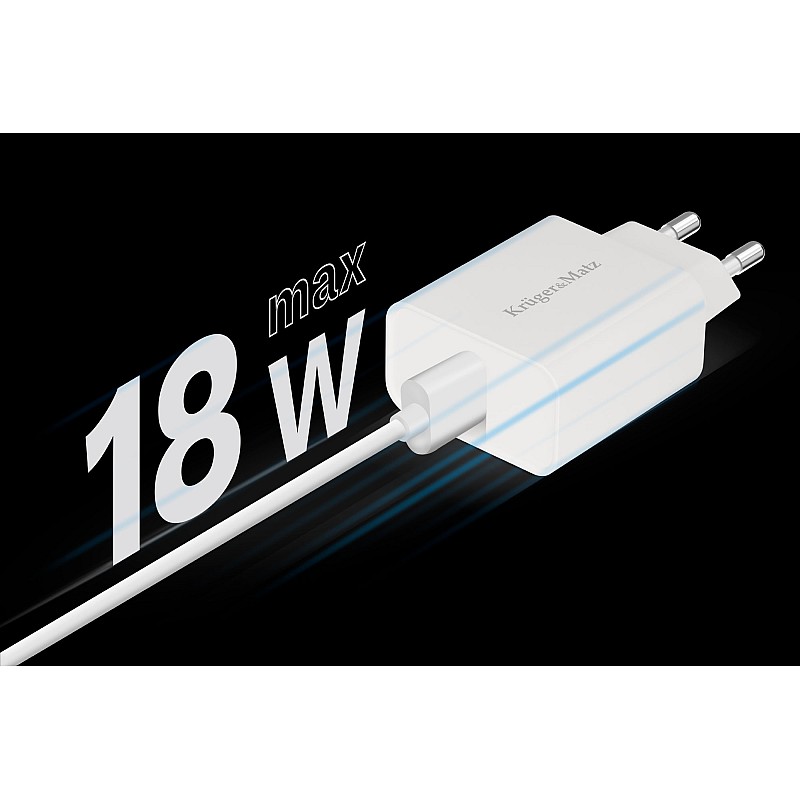 Φορτιστής ρεύματος Kruger&Matz με λειτουργία Quick Charge