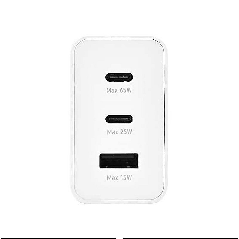 Φορτιστής τοίχου με Power Delivery και Quick Charge 65W λευκό Φορτιστής τοίχου με Power Delivery και Quick Charge 65W λευκό