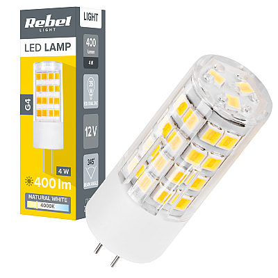 Lampa led Rebel 4W, G4, 4000K, 12V