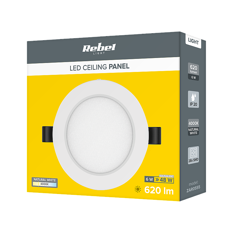 Φωτιστικό οροφής Rebel LED 6W 4000K, 230V