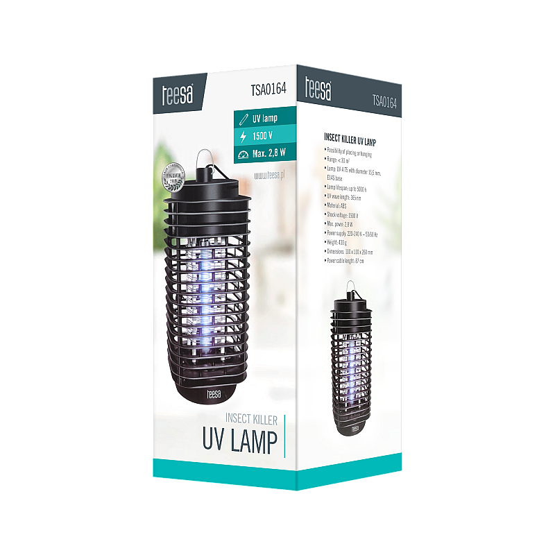 Εντομοκτόνος λάμπα UV 2,8 W TEESA
