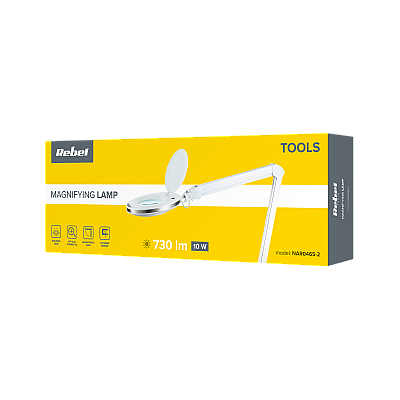 Φωτιστικό συνεργείου με μεγεθυντικό φακό 10W, 6500K