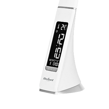 Επιτραπέζιο φωτιστικό REBEL Led (ρολόι, ημερομηνία, θερμοκρασία)