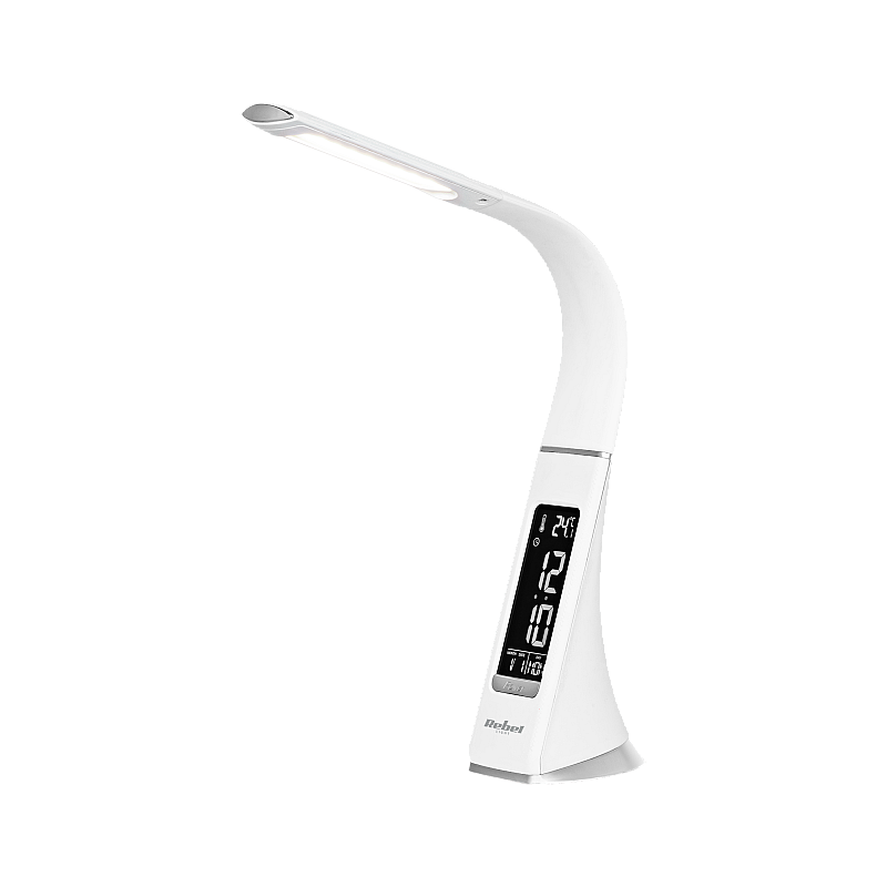Επιτραπέζιο φωτιστικό REBEL Led (ρολόι, ημερομηνία, θερμοκρασία)