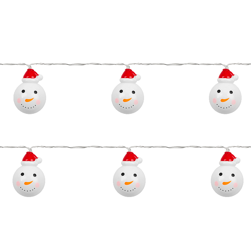 Rebel λαμπάκια χριστουγεννιάτικων δέντρων εσωτερικού χώρου με μπαταρία - χιονάνθρωποι