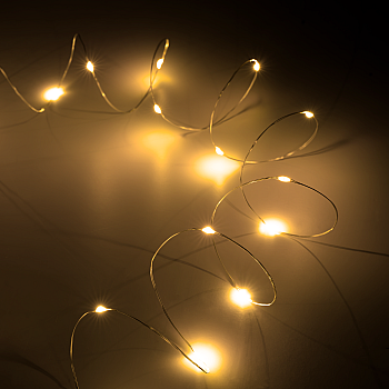 Χριστουγεννιάτικα φωτάκια - 50 mini LED - ζεστό λευκό