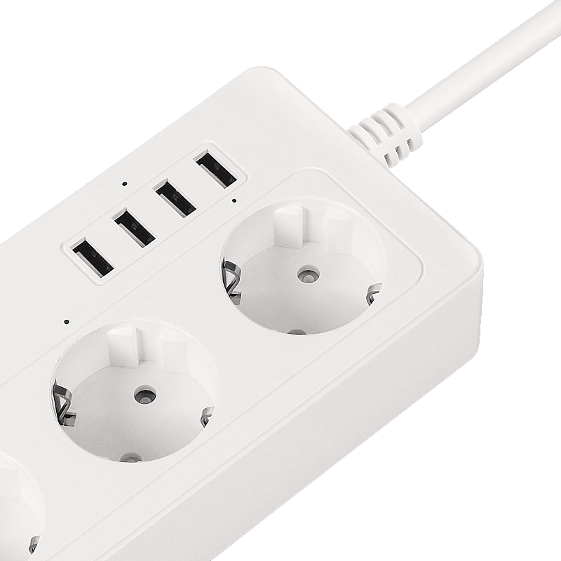 Πολύπριζο Kruger&Matz 4 γερμανικές πρίζες και 4xUSB 2100 mA Connect P6 Tuya Πολύπριζο Kruger&Matz 4 γερμανικές πρίζες και 4xUSB 2100 mA Connect P6 Tuya
