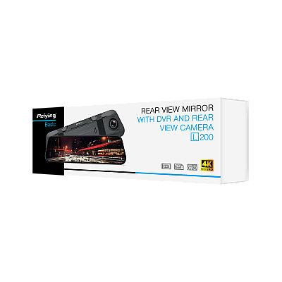 Καθρέπτης αυτοκινήτου Peiying Basic με συσκευή εγγραφής και κάμερα οπισθοπορείας L200 4K