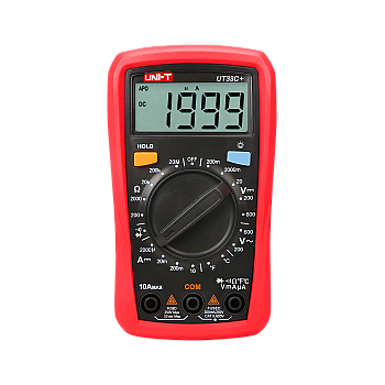 Uni-T Ut33c+ Ψηφιακό Πολύμετρο με Μέτρηση AC / DC / Αντίστασης