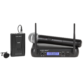 Μικρόφωνο VHF 2 καναλιών WR-358LD (1 x μικρόφωνο χειρός + 1 x κλιπ)