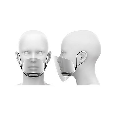 Μίνι γείσο / μισό γείσο για τη μύτη και το στόμα