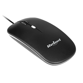 Μαύρο ποντίκι Rebel WDM210