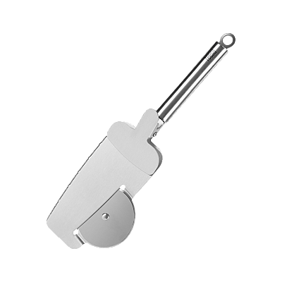 Μαχαίρι πίτσας με δίσκο κοπής, δόντια κοπής στην άκρη και σπάτουλα με σφιγκτήρα